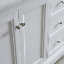 Load image into Gallery viewer, Fresca Windsor 60&quot; Matte White Traditional Double Sink Bathroom Vanity w/ Mirrors- Fresca