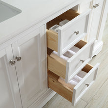 Load image into Gallery viewer, Fresca Windsor 60&quot; Matte White Traditional Double Sink Bathroom Vanity w/ Mirrors- Fresca