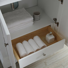 Load image into Gallery viewer, Fresca Windsor 60&quot; Matte White Traditional Double Sink Bathroom Vanity w/ Mirrors- Fresca