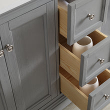 Load image into Gallery viewer, Fresca Windsor 72&quot; Gray Textured Traditional Double Sink Bathroom Vanity w/ Mirrors- Fresca