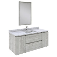 Load image into Gallery viewer, Fresca Formosa 48&quot; Wall Hung Modern Bathroom Vanity w/ Mirror in Ash- Fresca