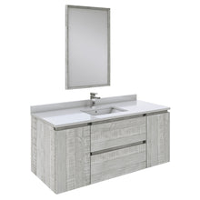 Load image into Gallery viewer, Fresca Formosa 48&quot; Wall Hung Modern Bathroom Vanity w/ Mirror in Ash- Fresca