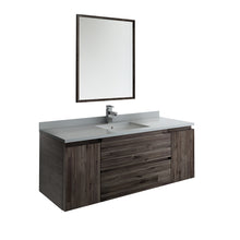 Load image into Gallery viewer, Fresca Formosa 54&quot; Wall Hung Modern Bathroom Vanity w/ Mirror- Fresca