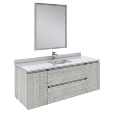 Load image into Gallery viewer, Fresca Formosa 54&quot; Wall Hung Modern Bathroom Vanity w/ Mirror in Ash- Fresca