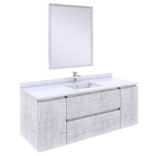 Load image into Gallery viewer, Fresca Formosa 54&quot; Wall Hung Modern Bathroom Vanity w/ Mirror in Rustic White- Fresca