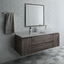 Load image into Gallery viewer, Fresca Formosa 60&quot; Wall Hung Single Sink Modern Bathroom Vanity w/ Mirror- Fresca