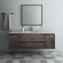 Load image into Gallery viewer, Fresca Formosa 60&quot; Wall Hung Single Sink Modern Bathroom Vanity w/ Mirror- Fresca