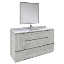 Load image into Gallery viewer, Fresca Formosa 60&quot; Floor Standing Single Sink Modern Bathroom Vanity w/ Mirror in Ash- Fresca