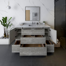 Load image into Gallery viewer, Fresca Formosa 60&quot; Floor Standing Single Sink Modern Bathroom Vanity w/ Mirror in Ash- Fresca
