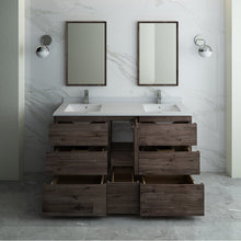 Load image into Gallery viewer, Fresca Formosa 60&quot; Floor Standing Double Sink Modern Bathroom Vanity w/ Mirrors- Fresca