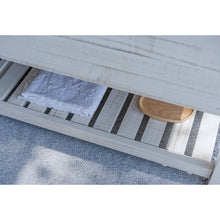 Load image into Gallery viewer, Fresca Formosa 60&quot; Floor Standing Double Sink Modern Bathroom Vanity w/ Open Bottom &amp; Mirrors in Rustic White- Fresca