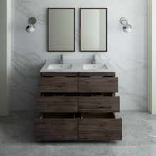 Load image into Gallery viewer, Fresca Formosa 48&quot; Floor Standing Double Sink Modern Bathroom Vanity w/ Mirrors- Fresca