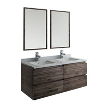 Load image into Gallery viewer, Fresca Formosa 48&quot; Wall Hung Double Sink Modern Bathroom Vanity w/ Mirrors- Fresca