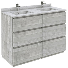 Load image into Gallery viewer, Fresca Formosa 48&quot; Floor Standing Double Sink Modern Bathroom Vanity w/ Mirrors in Ash- Fresca