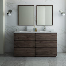 Load image into Gallery viewer, Fresca Formosa 60&quot; Floor Standing Double Sink Modern Bathroom Vanity w/ Mirrors- Fresca