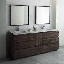 Load image into Gallery viewer, Fresca Formosa 84&quot; Floor Standing Double Sink Modern Bathroom Vanity w/ Mirrors- Fresca