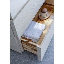 Load image into Gallery viewer, Fresca Formosa 84&quot; Floor Standing Double Sink Modern Bathroom Vanity w/ Mirrors in Rustic White- Fresca