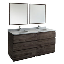 Load image into Gallery viewer, Fresca Formosa 72&quot; Floor Standing Double Sink Modern Bathroom Vanity w/ Mirrors- Fresca