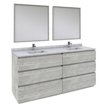 Load image into Gallery viewer, Fresca Formosa 72&quot; Floor Standing Double Sink Modern Bathroom Vanity w/ Mirrors in Ash- Fresca