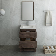 Load image into Gallery viewer, Fresca Formosa 24&quot; Floor Standing Modern Bathroom Vanity w/ Open Bottom &amp; Mirror- Fresca