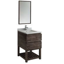 Load image into Gallery viewer, Fresca Formosa 24&quot; Floor Standing Modern Bathroom Vanity w/ Open Bottom &amp; Mirror- Fresca