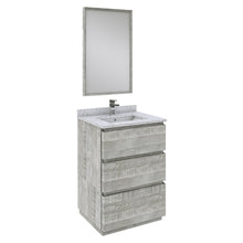 Load image into Gallery viewer, Fresca Formosa 24&quot; Floor Standing Modern Bathroom Vanity w/ Mirror in Ash- Fresca