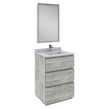 Load image into Gallery viewer, Fresca Formosa 24&quot; Floor Standing Modern Bathroom Vanity w/ Mirror in Ash- Fresca
