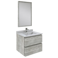 Load image into Gallery viewer, Fresca Formosa 24&quot; Wall Hung Modern Bathroom Vanity w/ Mirror in Ash- Fresca