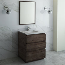 Load image into Gallery viewer, Fresca Formosa 30&quot; Floor Standing Modern Bathroom Vanity w/ Mirror- Fresca