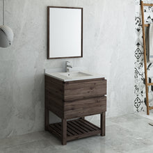 Load image into Gallery viewer, Fresca Formosa 30&quot; Floor Standing Modern Bathroom Vanity w/ Open Bottom &amp; Mirror- Fresca