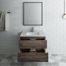 Load image into Gallery viewer, Fresca Formosa 30&quot; Wall Hung Modern Bathroom Vanity w/ Mirror- Fresca