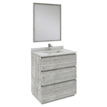 Load image into Gallery viewer, Fresca Formosa 30&quot; Floor Standing Modern Bathroom Vanity w/ Mirror in Ash- Fresca