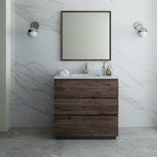 Load image into Gallery viewer, Fresca Formosa 36&quot; Floor Standing Modern Bathroom Vanity w/ Mirror- Fresca