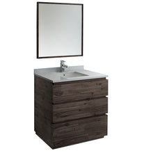 Load image into Gallery viewer, Fresca Formosa 36&quot; Floor Standing Modern Bathroom Vanity w/ Mirror- Fresca