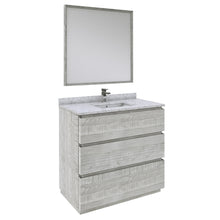 Load image into Gallery viewer, Fresca Formosa 36&quot; Floor Standing Modern Bathroom Vanity w/ Mirror in Ash- Fresca