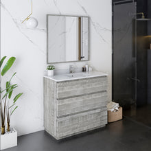 Load image into Gallery viewer, Fresca Formosa 36&quot; Floor Standing Modern Bathroom Vanity w/ Mirror in Ash- Fresca