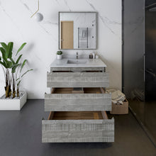 Load image into Gallery viewer, Fresca Formosa 36&quot; Floor Standing Modern Bathroom Vanity w/ Mirror in Ash- Fresca