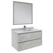Load image into Gallery viewer, Fresca Formosa 36&quot; Wall Hung Modern Bathroom Vanity w/ Mirror in Ash- Fresca