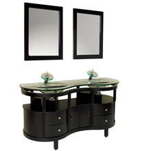 Load image into Gallery viewer, Fresca Unico 63&quot; Espresso Modern Bathroom Vanity w/ Mirrors- Fresca