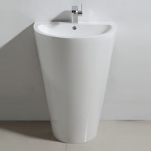 Load image into Gallery viewer, Fresca Parma 24&quot; White Pedestal Sink w/ Medicine Cabinet - Modern Bathroom Vanity- Fresca