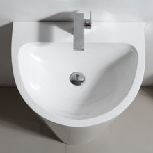 Load image into Gallery viewer, Fresca Parma 24&quot; White Pedestal Sink w/ Medicine Cabinet - Modern Bathroom Vanity- Fresca