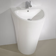 Load image into Gallery viewer, Fresca Parma 24&quot; White Pedestal Sink w/ Medicine Cabinet - Modern Bathroom Vanity- Fresca