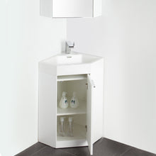 Load image into Gallery viewer, Fresca Coda 18&quot; White Modern Corner Bathroom Vanity- Fresca
