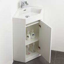 Load image into Gallery viewer, Fresca Coda 18&quot; White Modern Corner Bathroom Vanity- Fresca