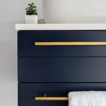 Load image into Gallery viewer, Fresca Lucera 24&quot; Royal Blue Wall Hung Vessel Sink Modern Bathroom Vanity w/ Medicine Cabinet- Fresca