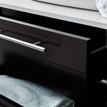 Load image into Gallery viewer, Fresca Lucera 30&quot; Espresso Wall Hung Vessel Sink Modern Bathroom Vanity w/ Medicine Cabinet- Fresca