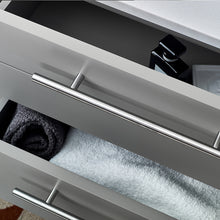 Load image into Gallery viewer, Fresca Lucera 30&quot; Gray Wall Hung Vessel Sink Modern Bathroom Vanity w/ Medicine Cabinet- Fresca