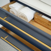 Load image into Gallery viewer, Fresca Lucera 30&quot; Royal Blue Wall Hung Vessel Sink Modern Bathroom Vanity w/ Medicine Cabinet- Fresca