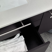 Load image into Gallery viewer, Fresca Lucera 36&quot; Espresso Wall Hung Undermount Sink Modern Bathroom Vanity w/ Medicine Cabinet - Left Version- Fresca