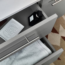 Load image into Gallery viewer, Fresca Lucera 36&quot; Gray Wall Hung Undermount Sink Modern Bathroom Vanity w/ Medicine Cabinet - Left Version- Fresca